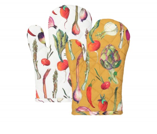 Set 2 manusi de bucatarie Ortolana, Andrea Fontebasso, 17x27 cm, bumbac, multicolor