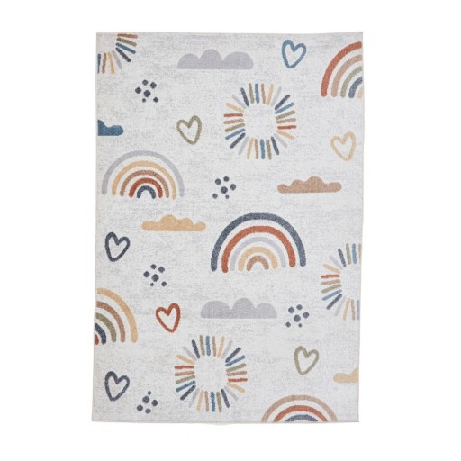 Covor pentru copii crem 80x150 cm Vida Kids Rainbow – Think Rugs