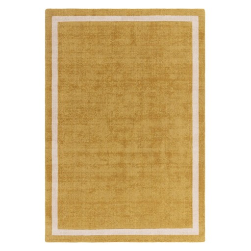 Covor galben ocru handmade din lână 68x240 cm Albi – Asiatic Carpets