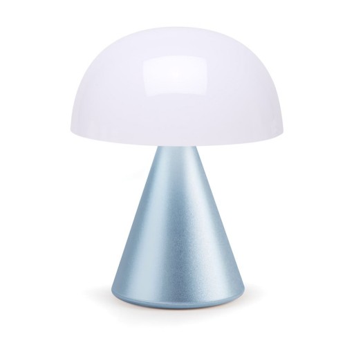 Veioză albă/albastru-deschis LED (înălțime 17 cm) Mina L – Lexon
