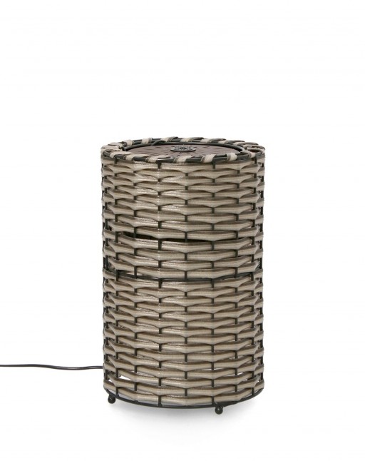 Fantana decorativa cu LED Sachiko, Bizzotto, 26.5x41 cm, metal, maro