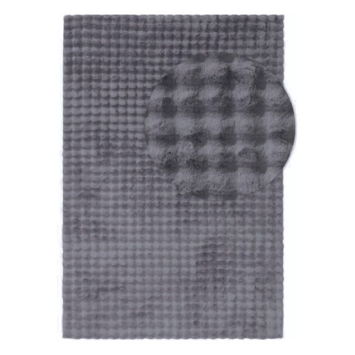 Covor tip traversă gri antracit lavabil 80x200 cm Bubble Anthracite – Mila Home