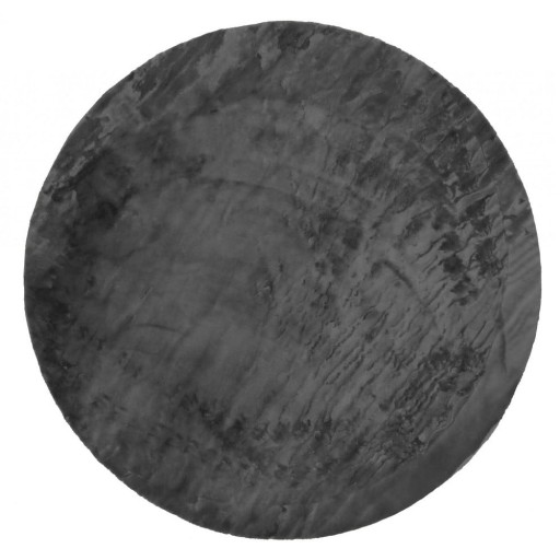 Covor gri antracit lavabil rotund ø 80 cm Pelush Anthracite – Mila Home