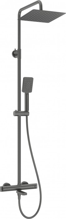 Coloana de dus titan cu baterie termostatata, culoare titan, Deante