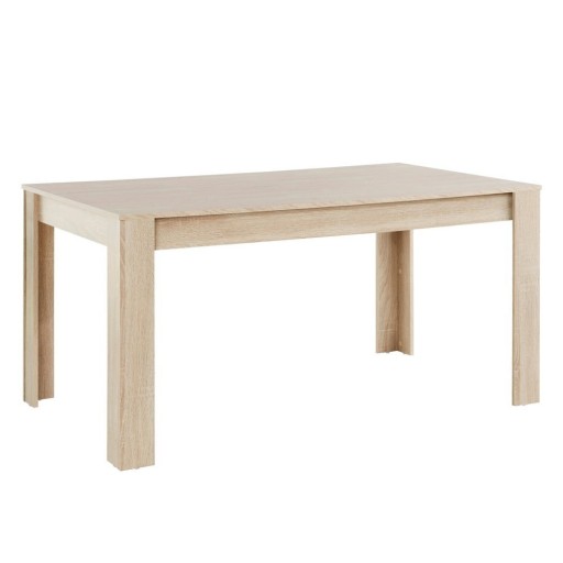 Masă de dining în culoare naturală cu aspect de lemn de stejar 90x160 cm Lynn – Støraa