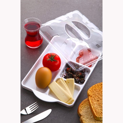 Set servire alimente, Fremont, 964FRM5101, Fara BPA, Alb