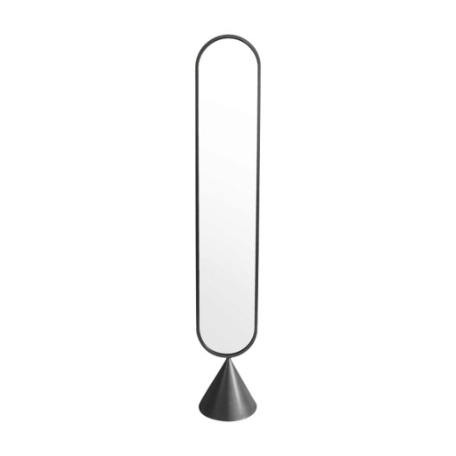 Oglinda de podea Hersy, Pakoworld, 28x170 cm, MDF/sticla/metal, negru