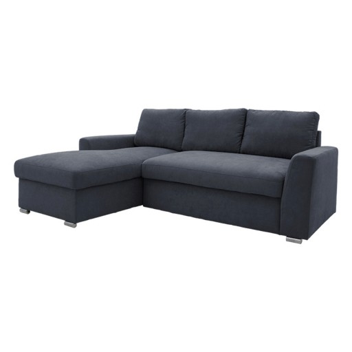 Coltar extensibil dreapta Belle, Pakoworld, 236x164x88 cm, textil/metal, antracit
