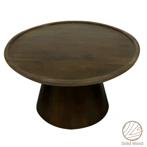 Masuta de cafea Aliki, Inart, 90x90x40 cm, lemn de mango, maro