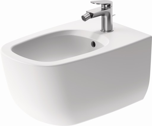 Bideu suspendat Duravit Aurena 57x36.5cm HygieneGlaze Plus alb mat