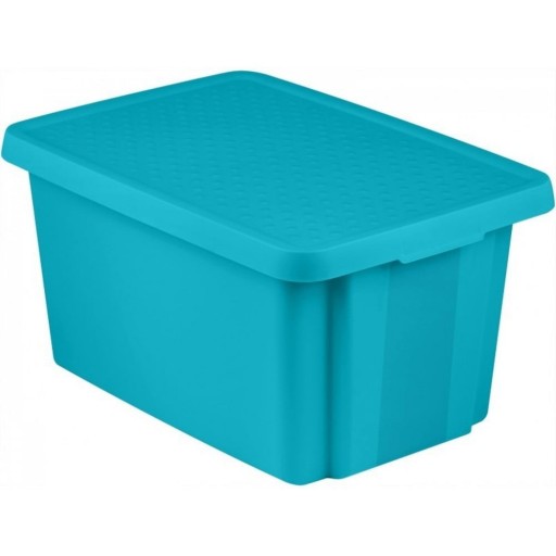 Cutie de depozitare albastră cu capac Curver Essentials, 26 l