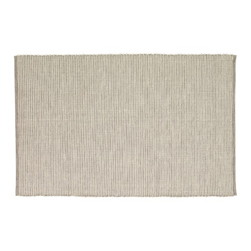 Covor gri deschis reversibil/țesut manual din amestesc de lână 200x300 cm Poppy – Hübsch