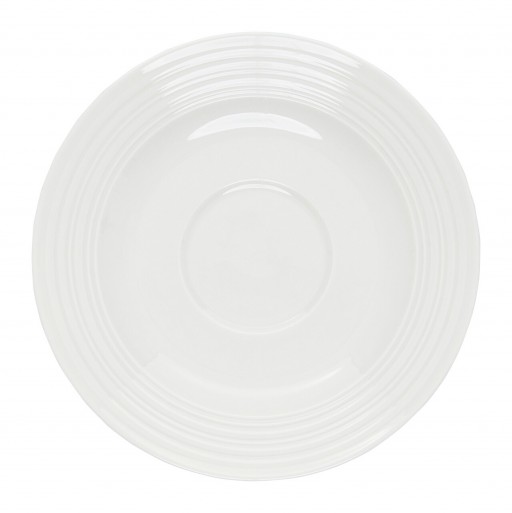 Farfurioara pentru ceasca Linea, Ambition, 15.5 cm, portelan, alb