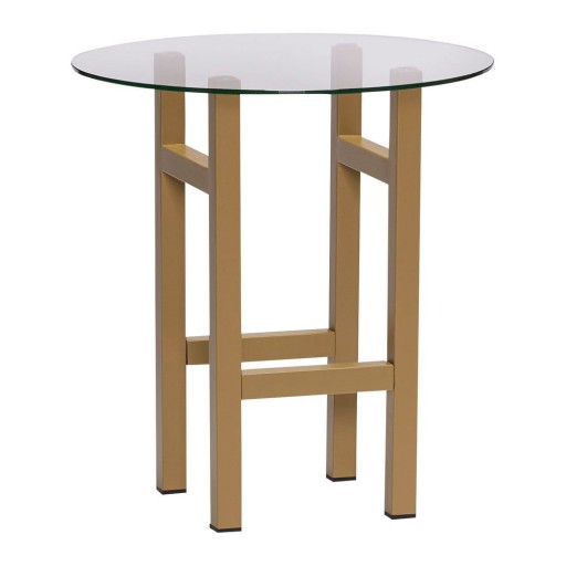 Măsuță auxiliară rotundă cu blat din sticlă ø 40 cm Elevate – Hübsch