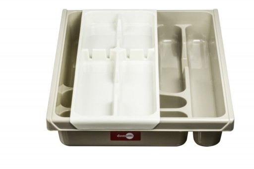 Suport tacamuri cu etaj Express, Domotti, 39x31x7.5 cm, gri