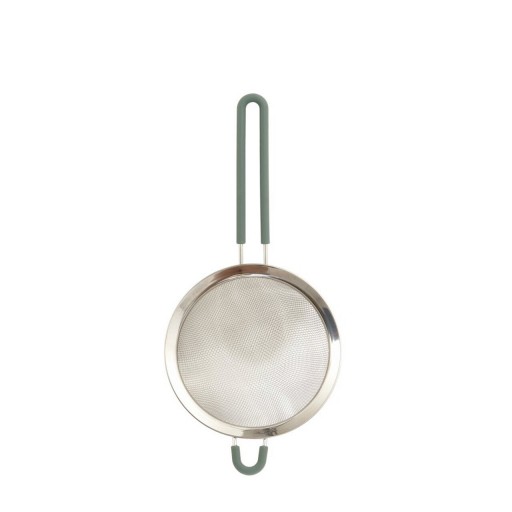Strecuratoare Blissford, Homla, 12 cm, inox/silicon, argintiu/verde