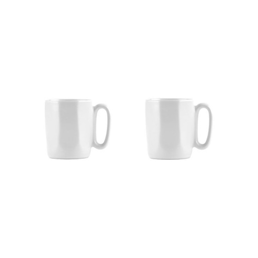 Căni albe 2 buc. pentru espresso din gresie 80 ml Fuori – Vialli Design