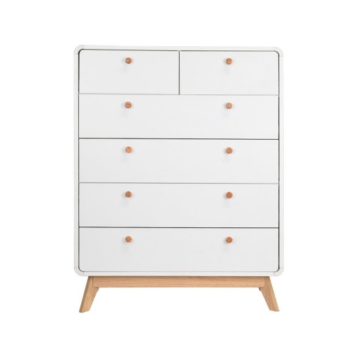 Comodă albă înaltă 81x104 cm Caitlin – Støraa