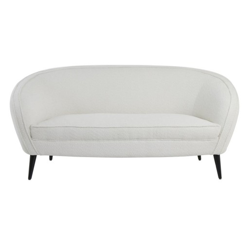 Canapea albă cu tapițerie din țesătură bouclé 160 cm Almond – Light & Living